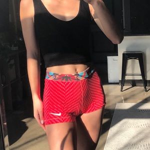 Nike Bright Red and Orange Spandex